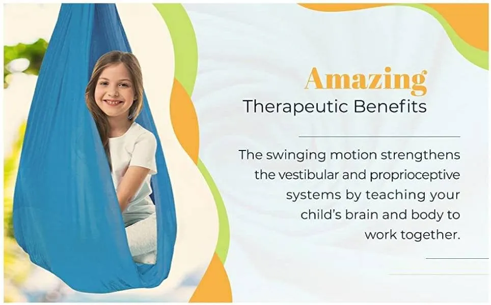 100 x 180cm  Single layer-Sensory Therapy Swing-Cuddle Hammock-Ideal for Sensory Needs/Autism for Up to 70kg
