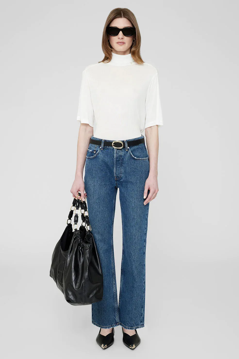 AB Corbin Tee - Off White Cashmere Blend