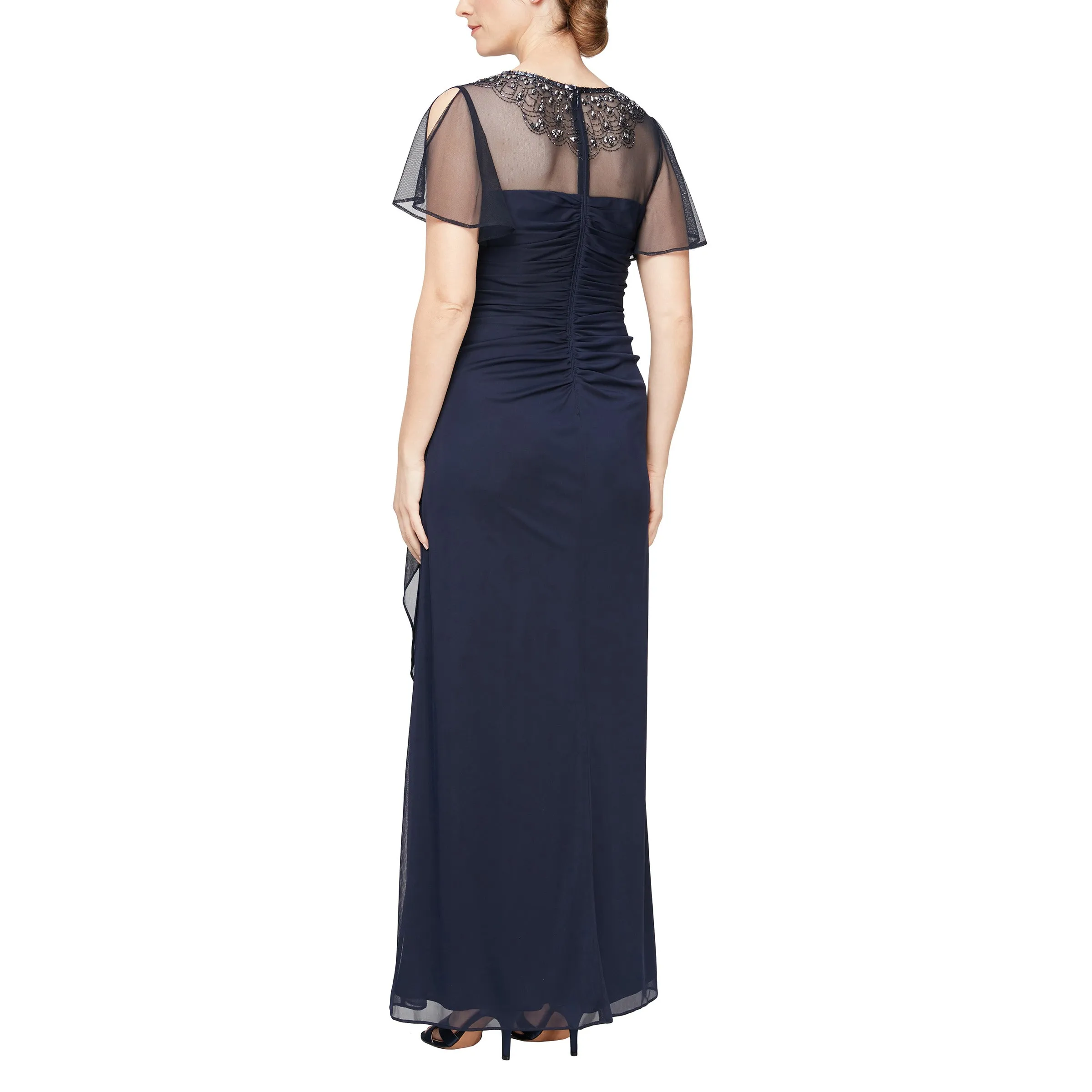 Alex Evenings 8132995 Long Formal A Line Dress