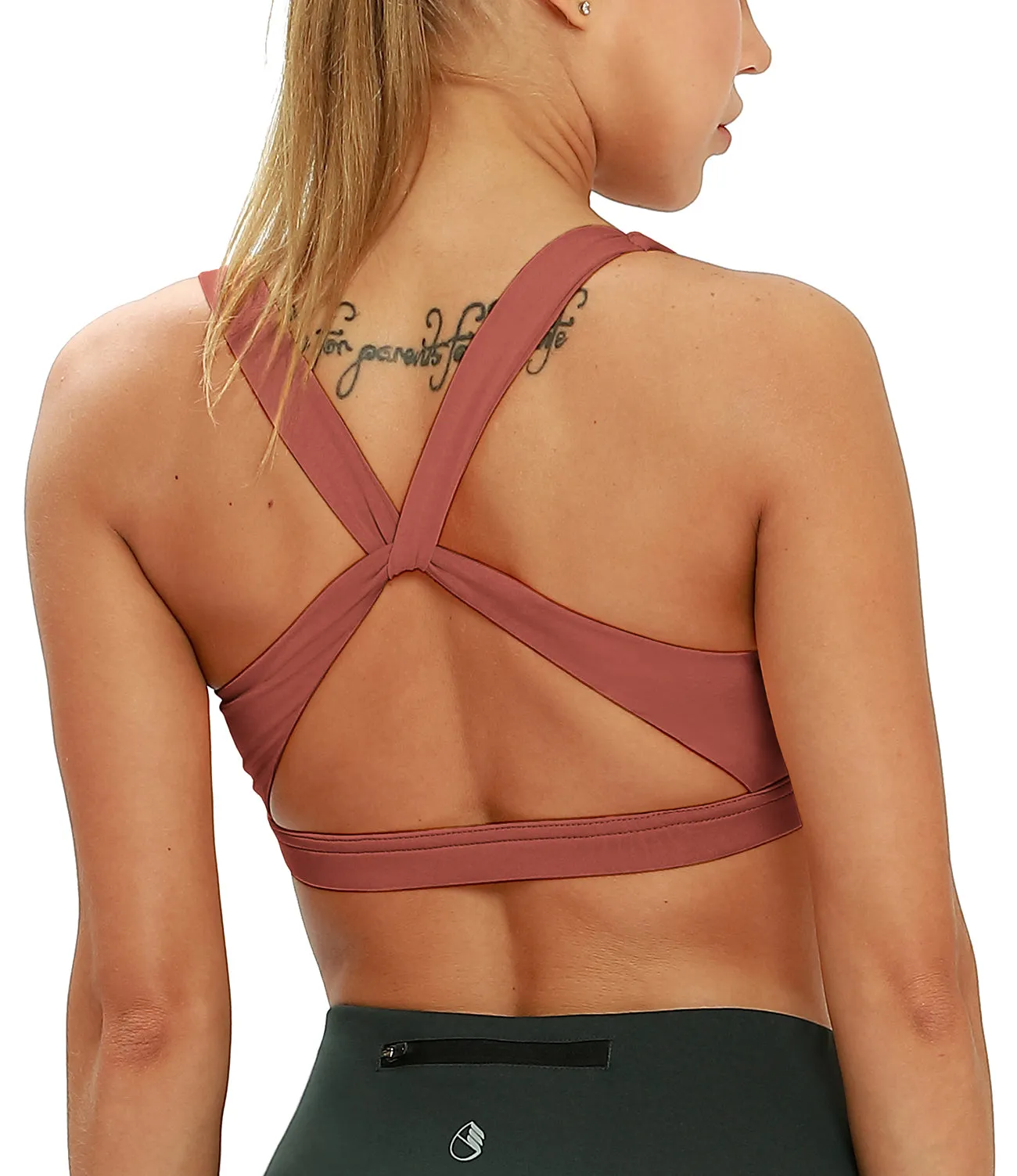B32 icyzone Workout Sports Bras for Women - Women's Running Yoga Bra, Activewear Top, Athletic Fitness Clothes