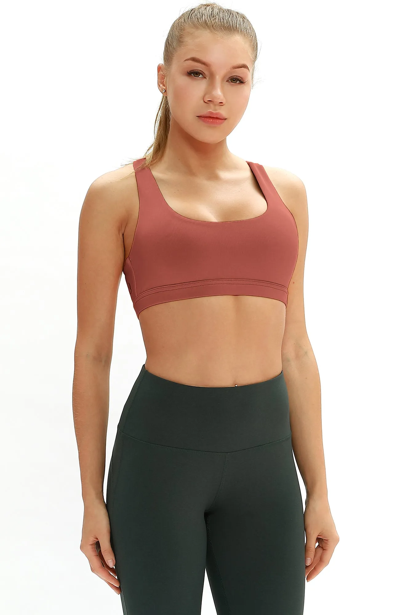 B32 icyzone Workout Sports Bras for Women - Women's Running Yoga Bra, Activewear Top, Athletic Fitness Clothes