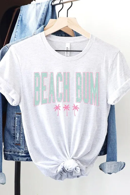 Beach Bum Summer Graphic T Shirt