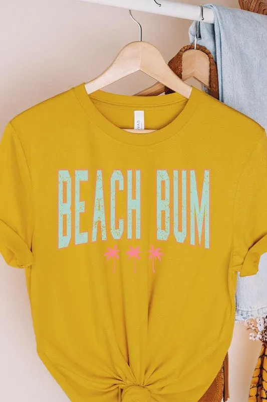 Beach Bum Summer Graphic T Shirt