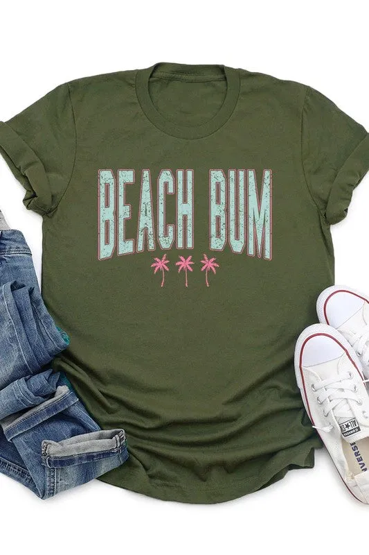 Beach Bum Summer Graphic T Shirt