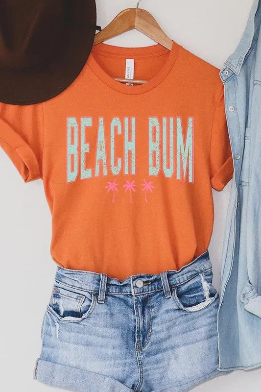 Beach Bum Summer Graphic T Shirt