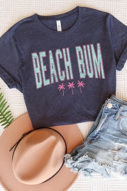 Beach Bum Summer Graphic T Shirt