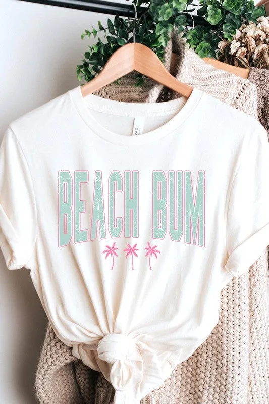Beach Bum Summer Graphic T Shirt