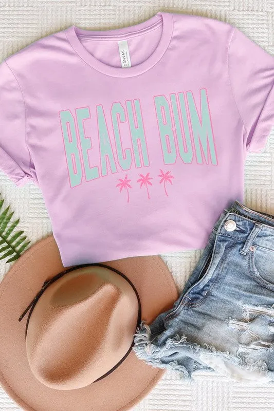 Beach Bum Summer Graphic T Shirt
