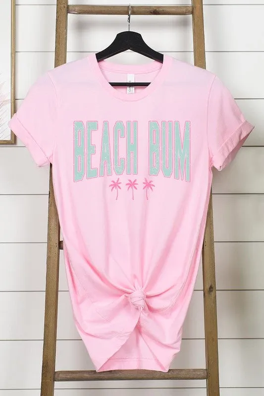 Beach Bum Summer Graphic T Shirt