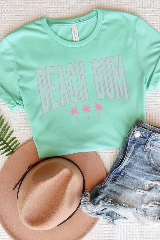 Beach Bum Summer Graphic T Shirt