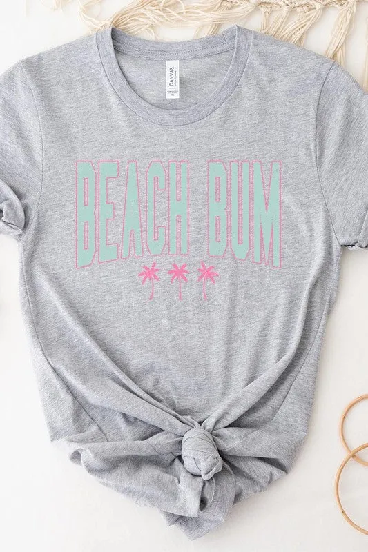 Beach Bum Summer Graphic T Shirt