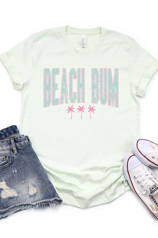 Beach Bum Summer Graphic T Shirt