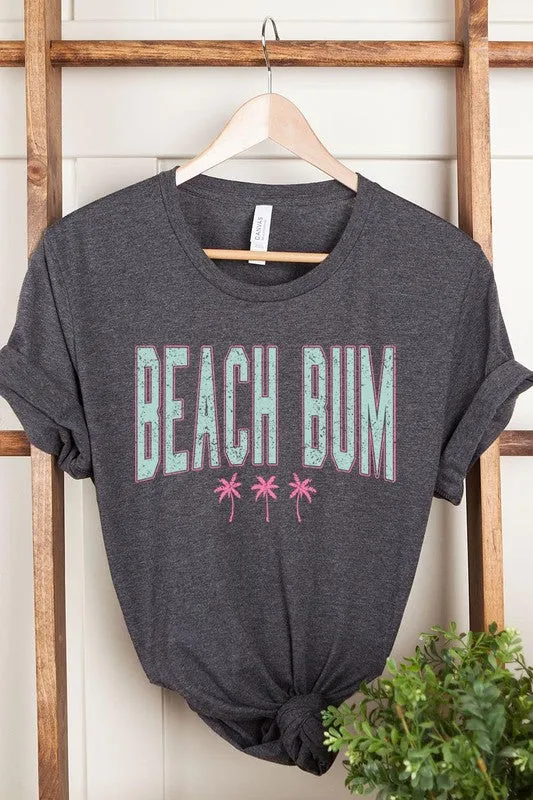 Beach Bum Summer Graphic T Shirt
