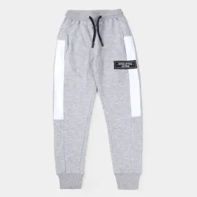 Boys Fleece Terry and Fleece Pajama Athletic-H-Grey