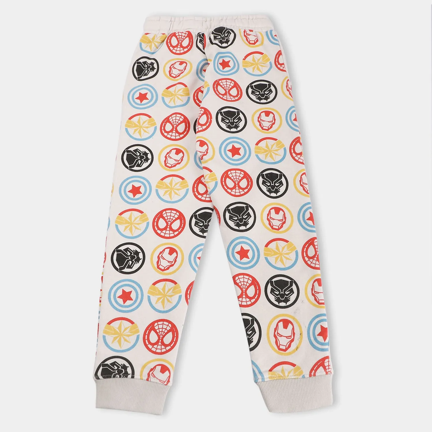 Boys Terry and Fleece Pajama -OFF-White