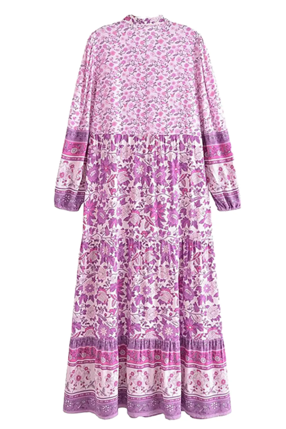 'Cameron' Floral V-Neck Buttoned Dress (2 Colors)