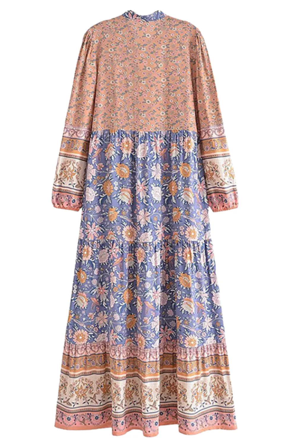 'Cameron' Floral V-Neck Buttoned Dress (2 Colors)