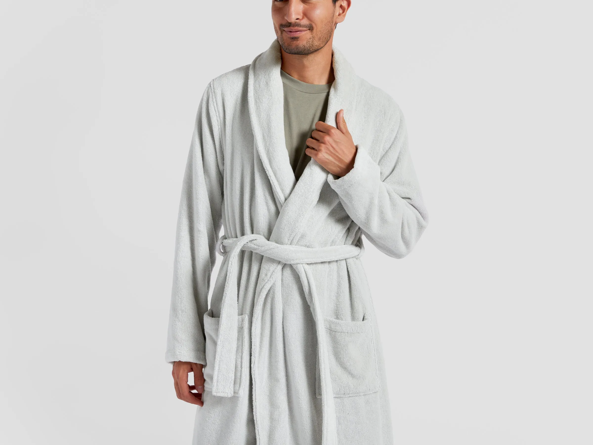 Classic Turkish Cotton Robe (Mineral)