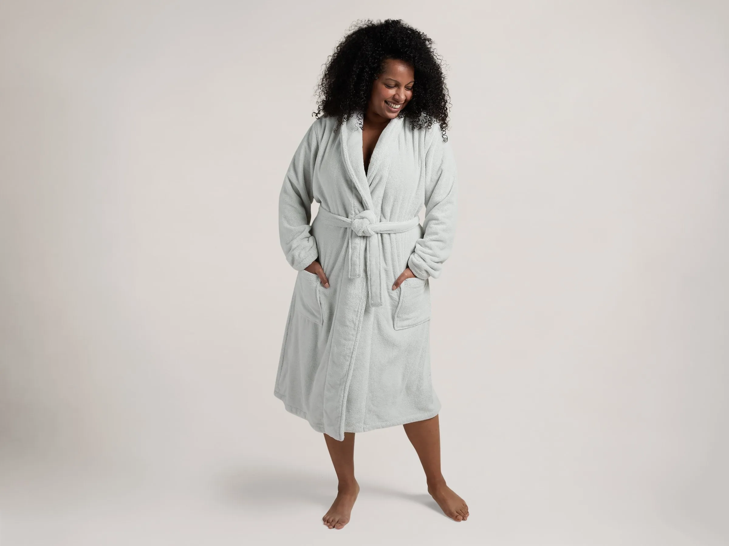 Classic Turkish Cotton Robe (Mineral)