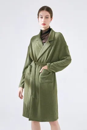 Cozy Comfy Mid-Length Warm Robe - Matcha Green