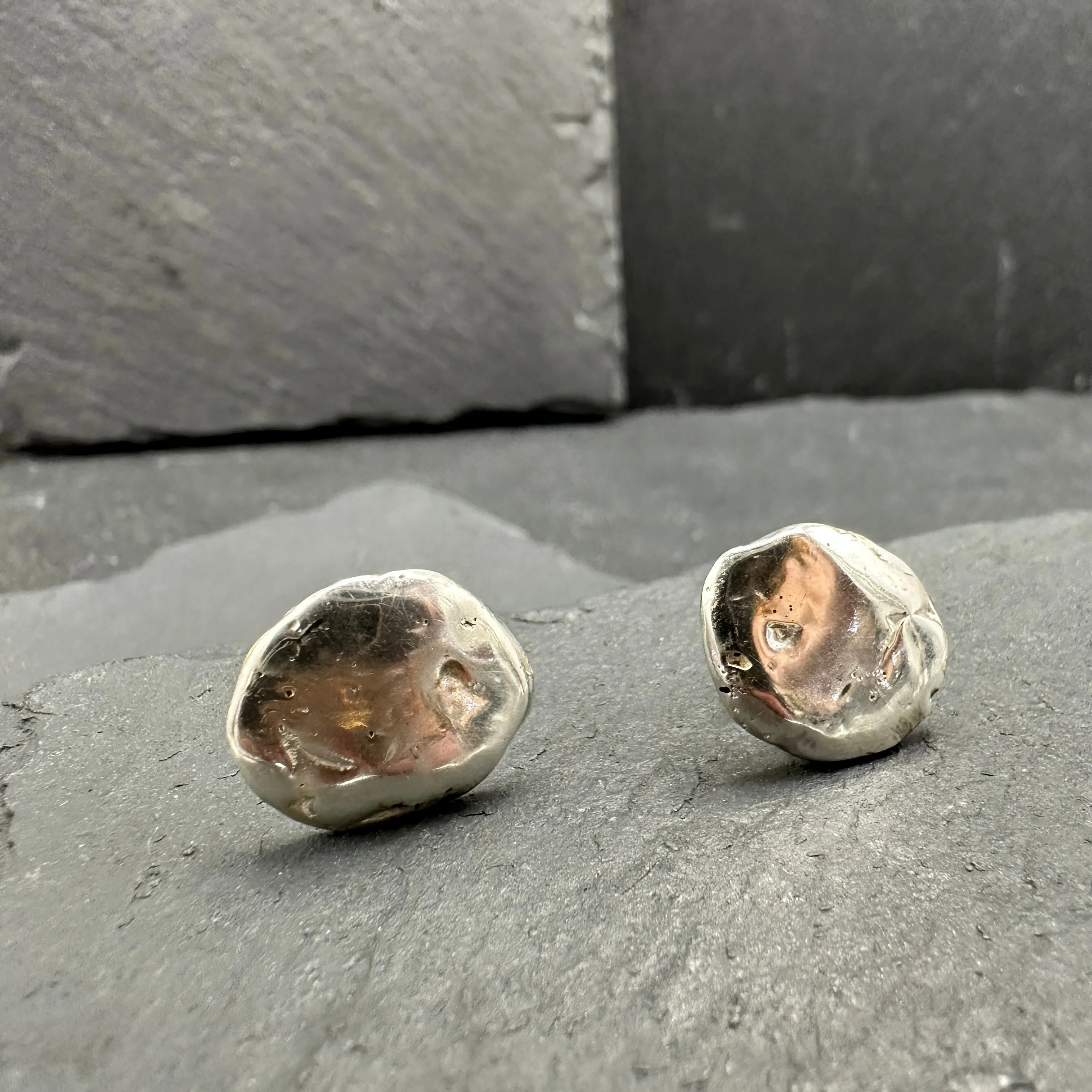 Drop Studs: Silver