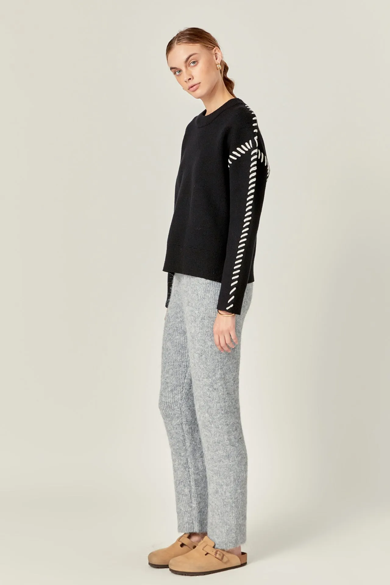 English Factory - Blend Sweater Jogger Pants
