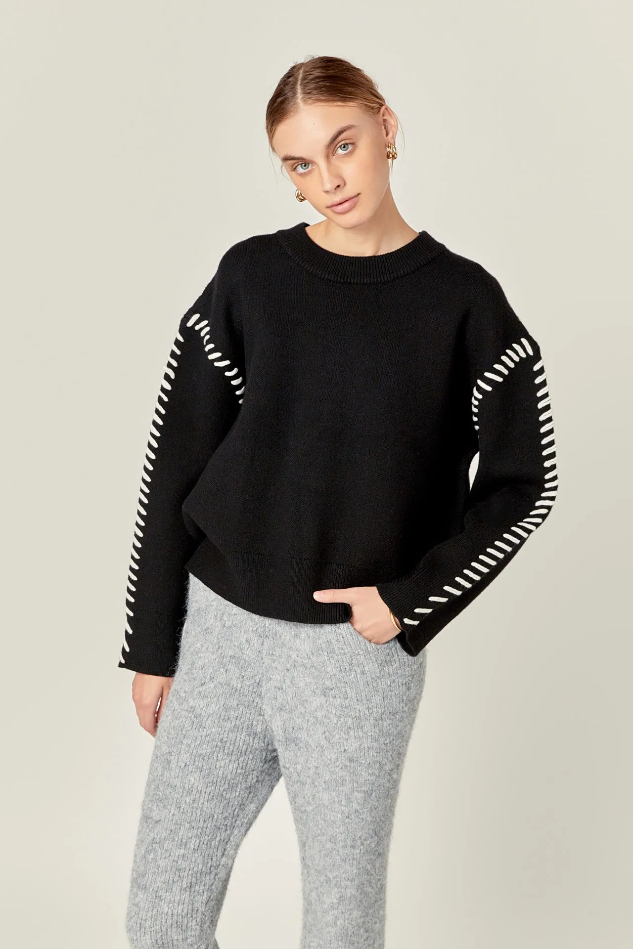 English Factory - Blend Sweater Jogger Pants