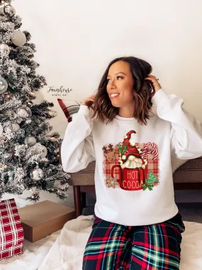 Farmhouse Gnome Hot Cocoa Christmas Sweatshirt Shirt