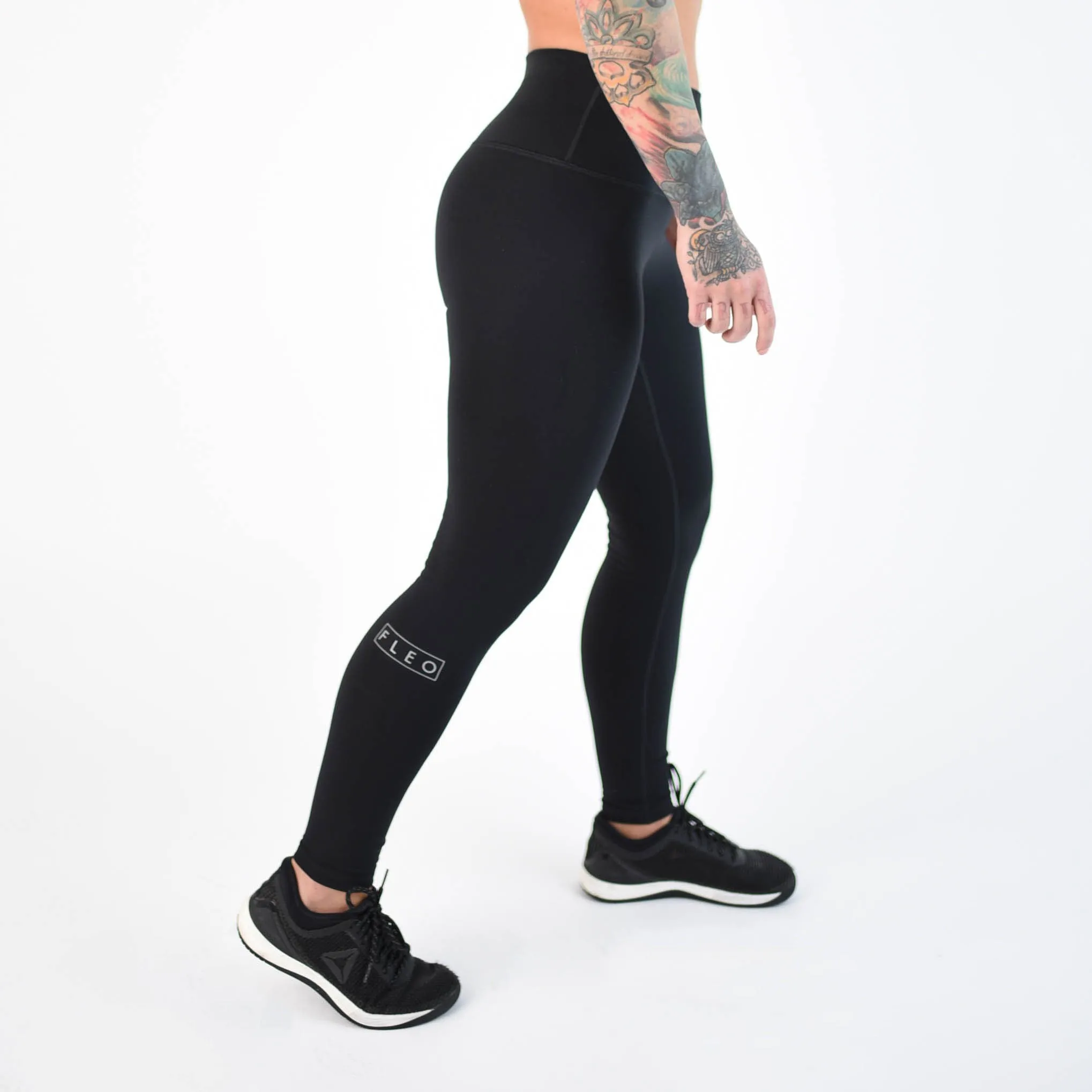 FLEO El Toro 28" Black Leggings (Bounce)