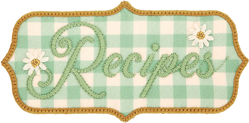 Gingham Recipes Patch