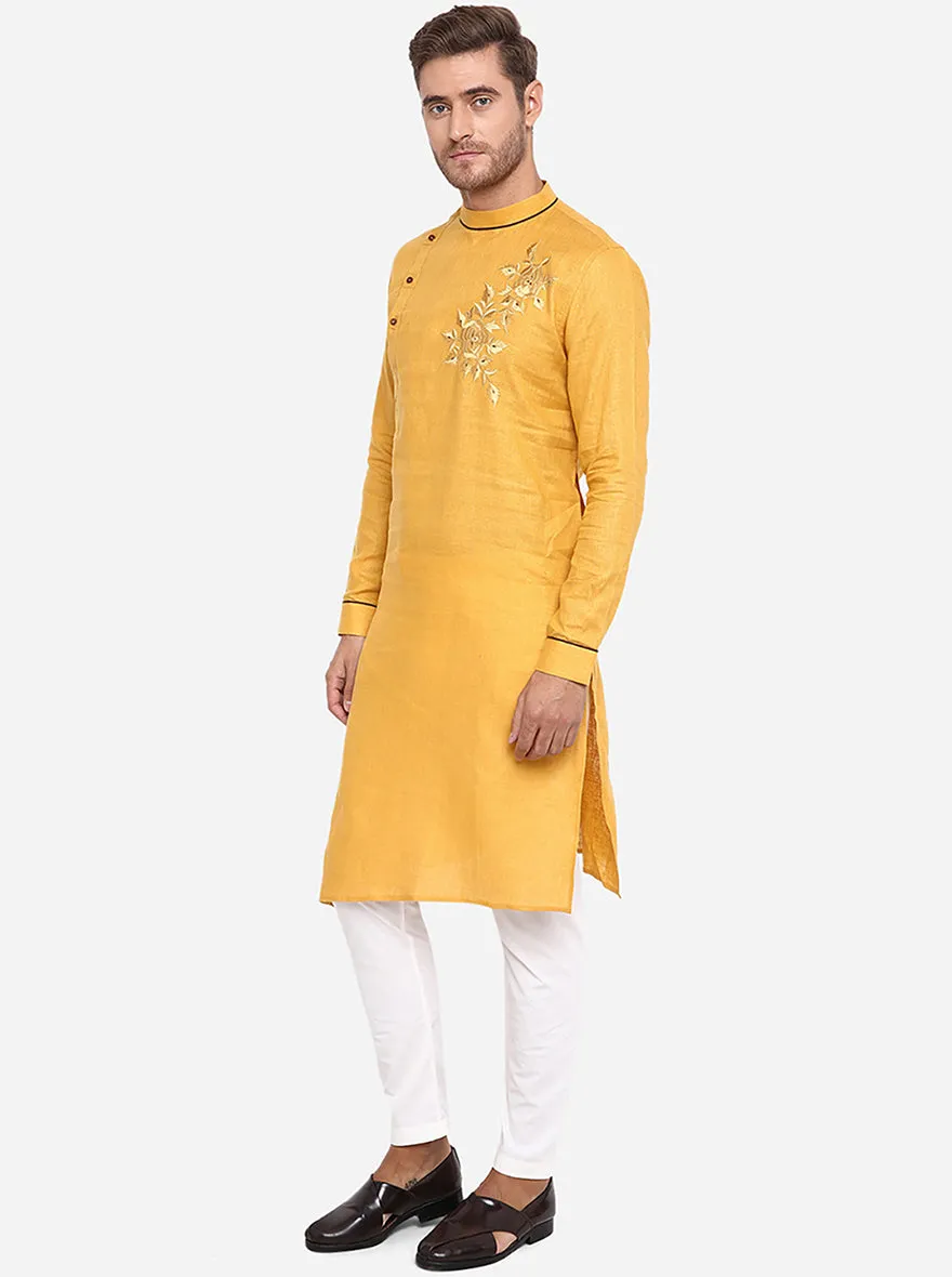Golden Yellow Kurta | Azania
