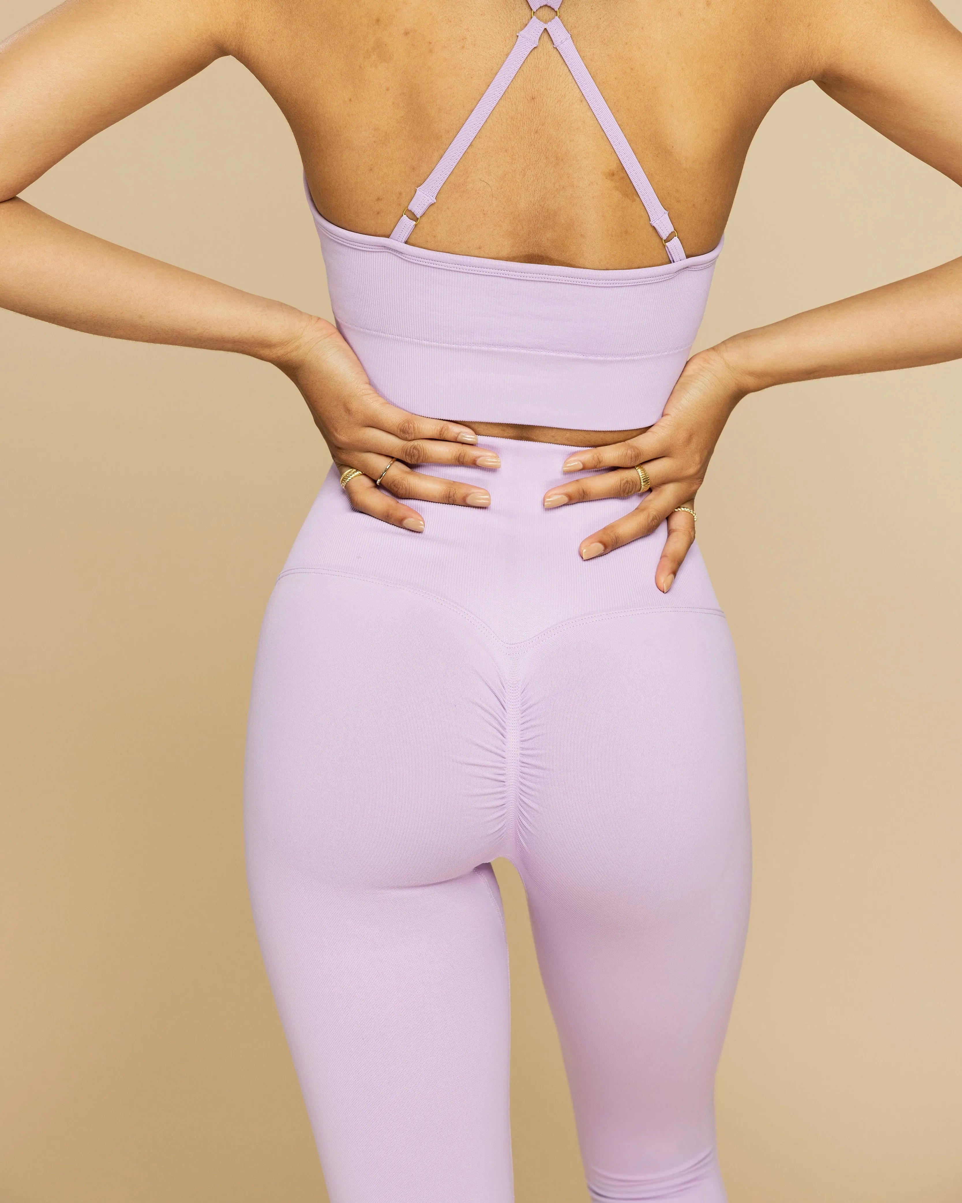 Gym Goddess Gaia Seamless Sports Bra Lavender