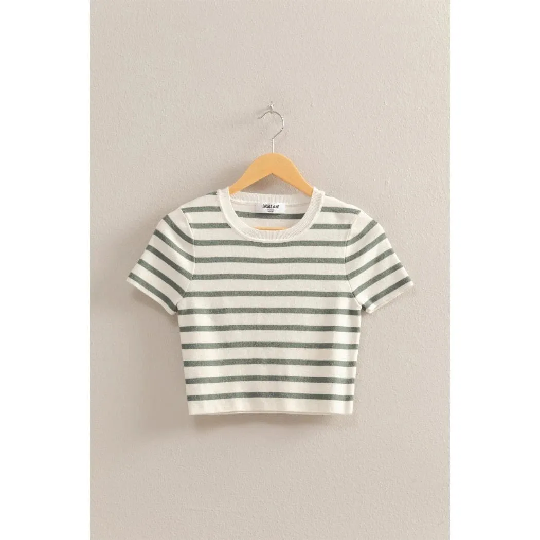 Hal Striped Baby Tee- 2 Colors!