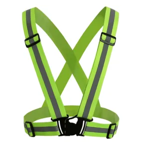High Visibility Unisex Safety Vest Adjustable Night Cycling Vest Riding Running Outdoor Sports Reflective Bike Accessories