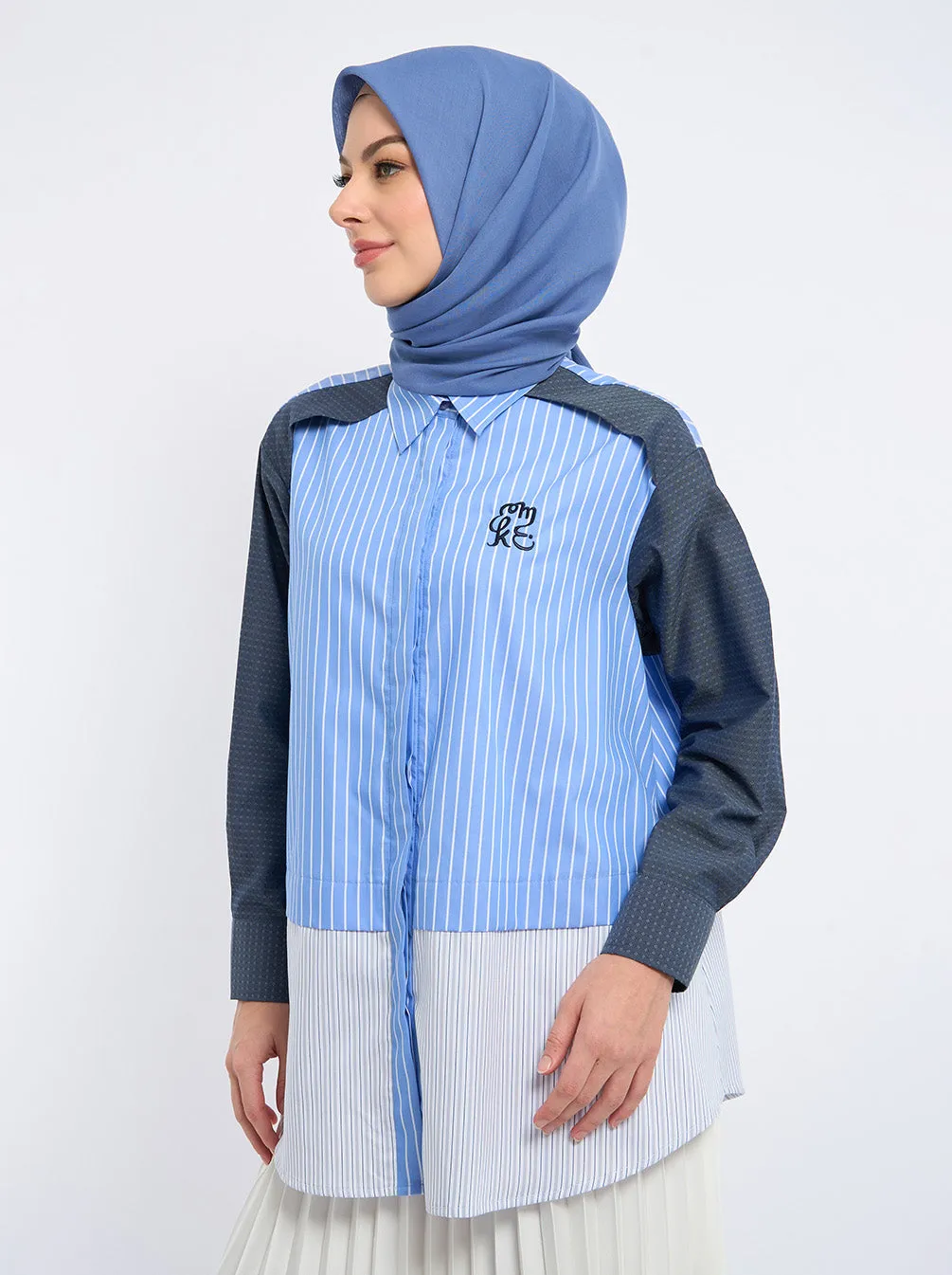 JEYYA REGULAR TOP DENIM BLUE