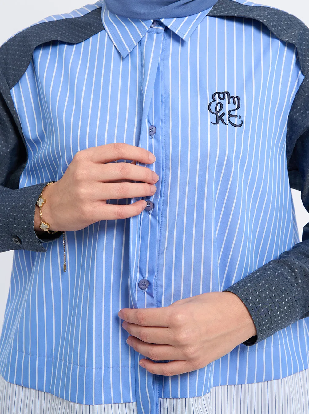 JEYYA REGULAR TOP DENIM BLUE