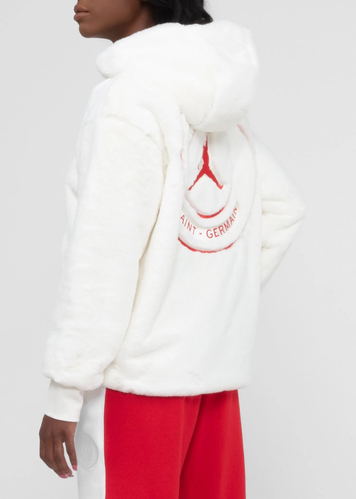 JORDAN: WOMEN'S AIR JORDAN PSG JACKET [WHITE]