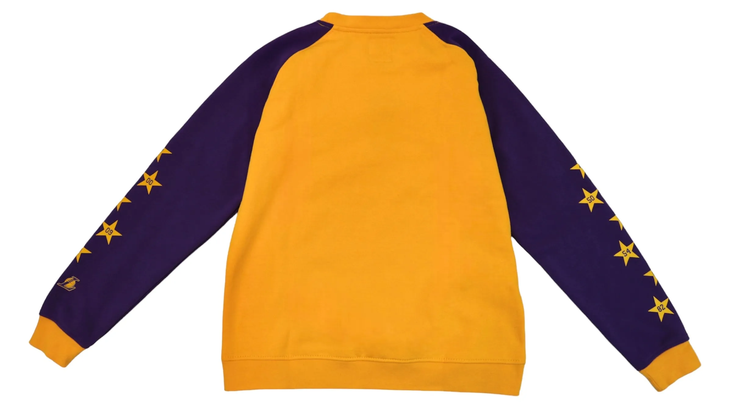 Lakers Yth Champs Stars Sleeves Raglan Crewneck