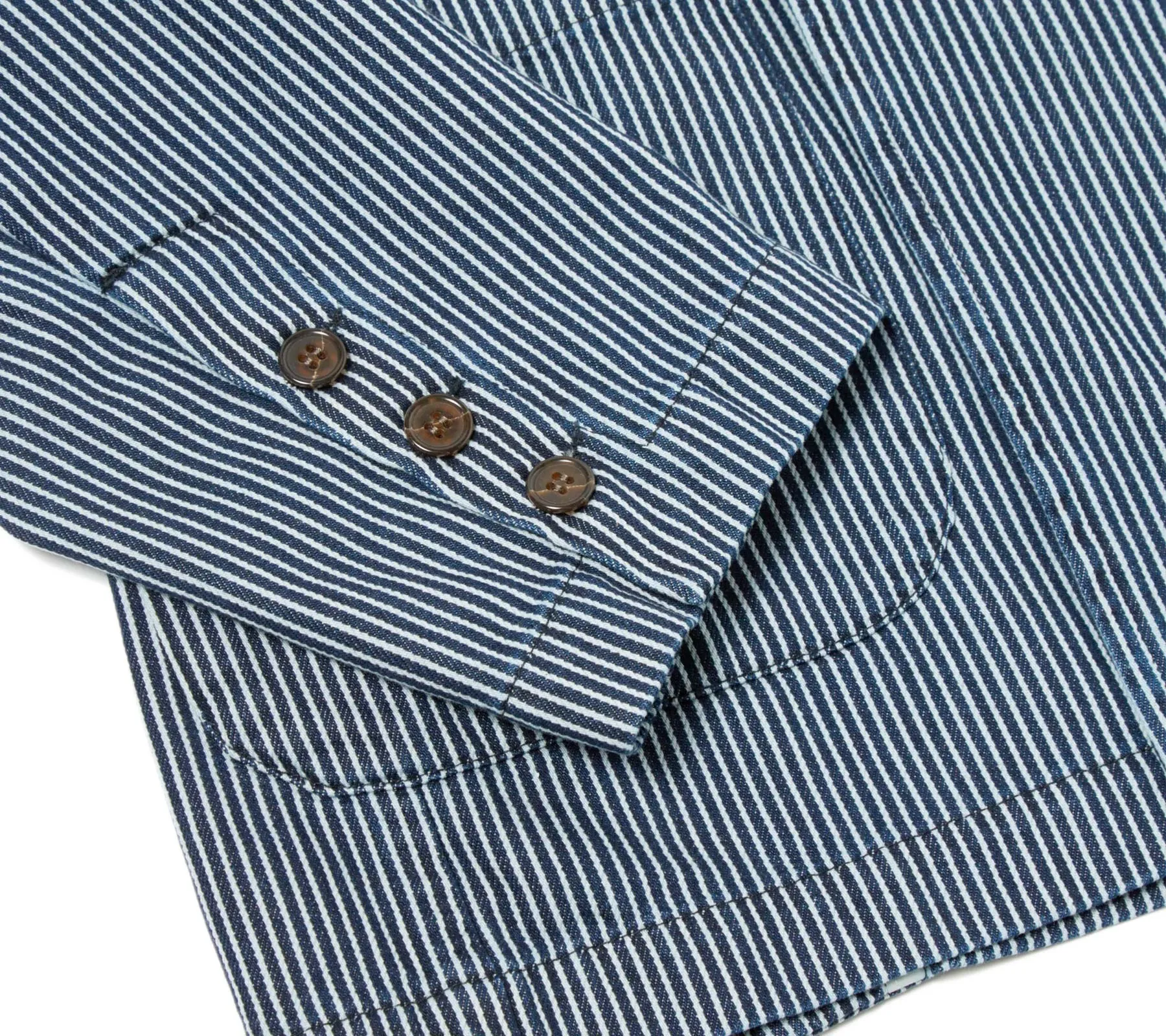 Manor Jacket | Indigo Hickory Stripe Denim