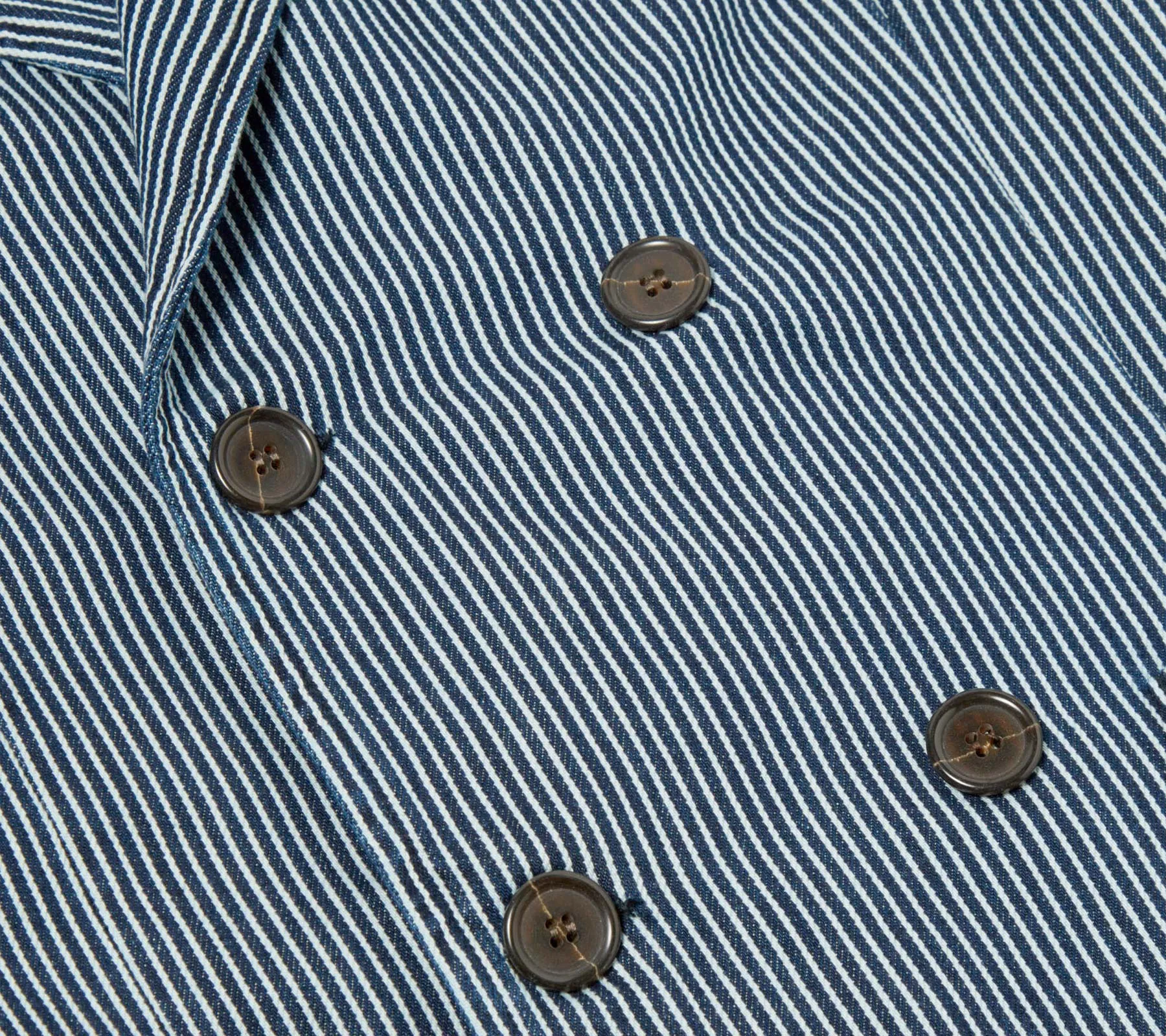 Manor Jacket | Indigo Hickory Stripe Denim