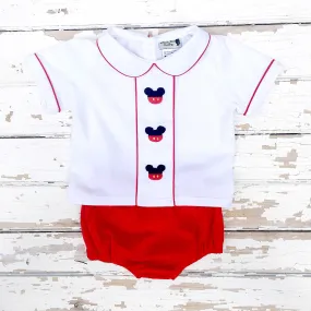 Mouse Ears Knit Diaper Set