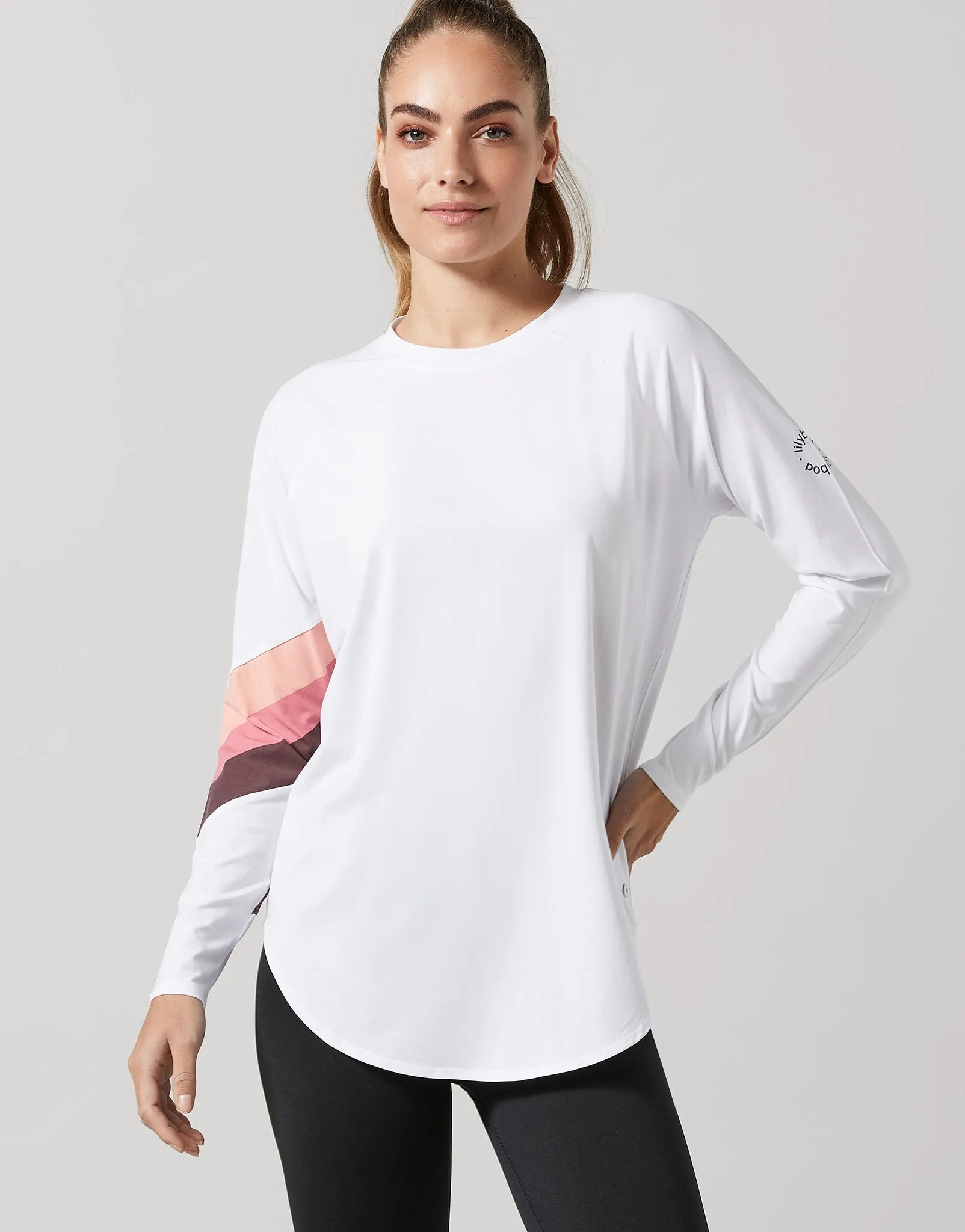 Nikki Long Sleeve Tee in White