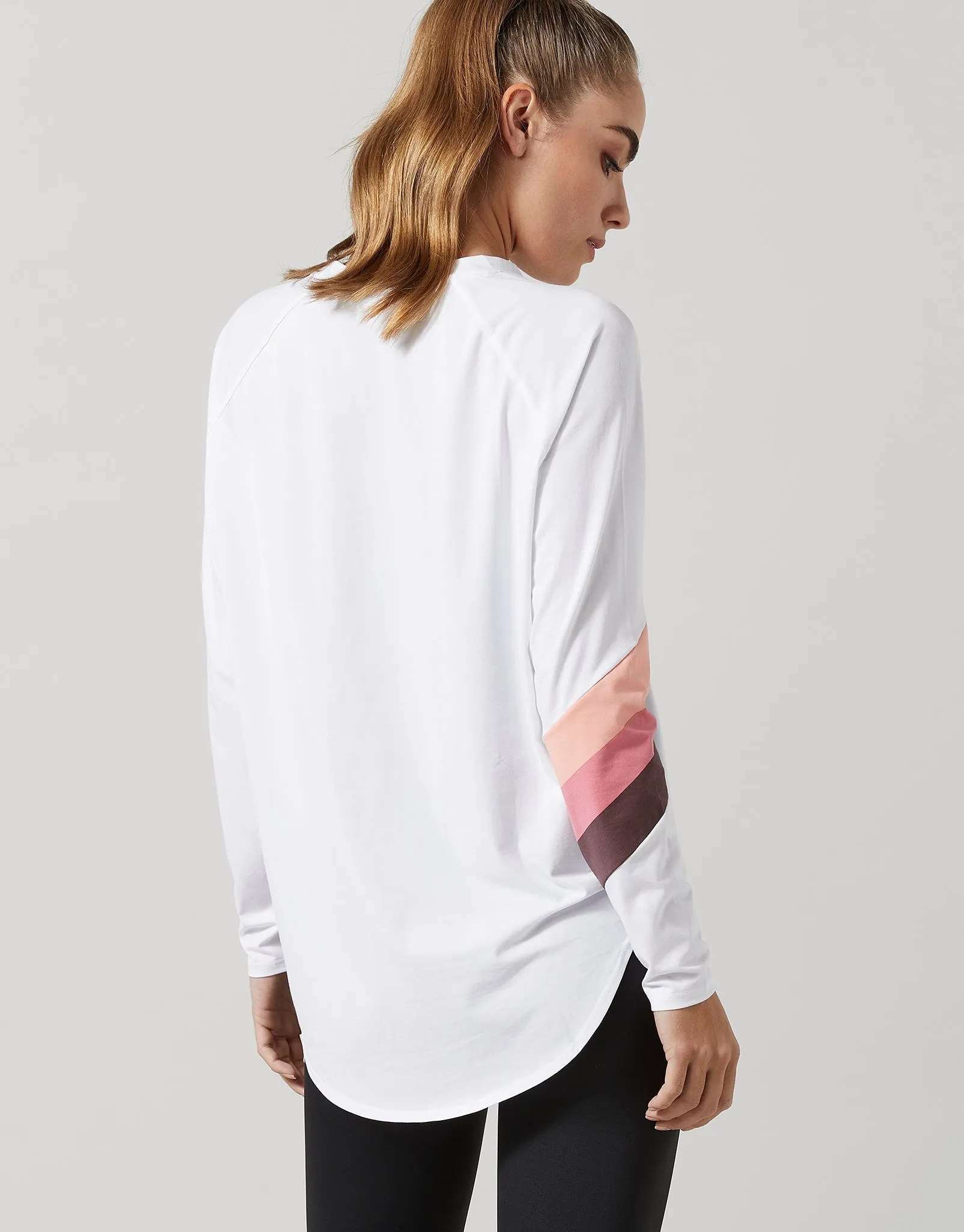 Nikki Long Sleeve Tee in White