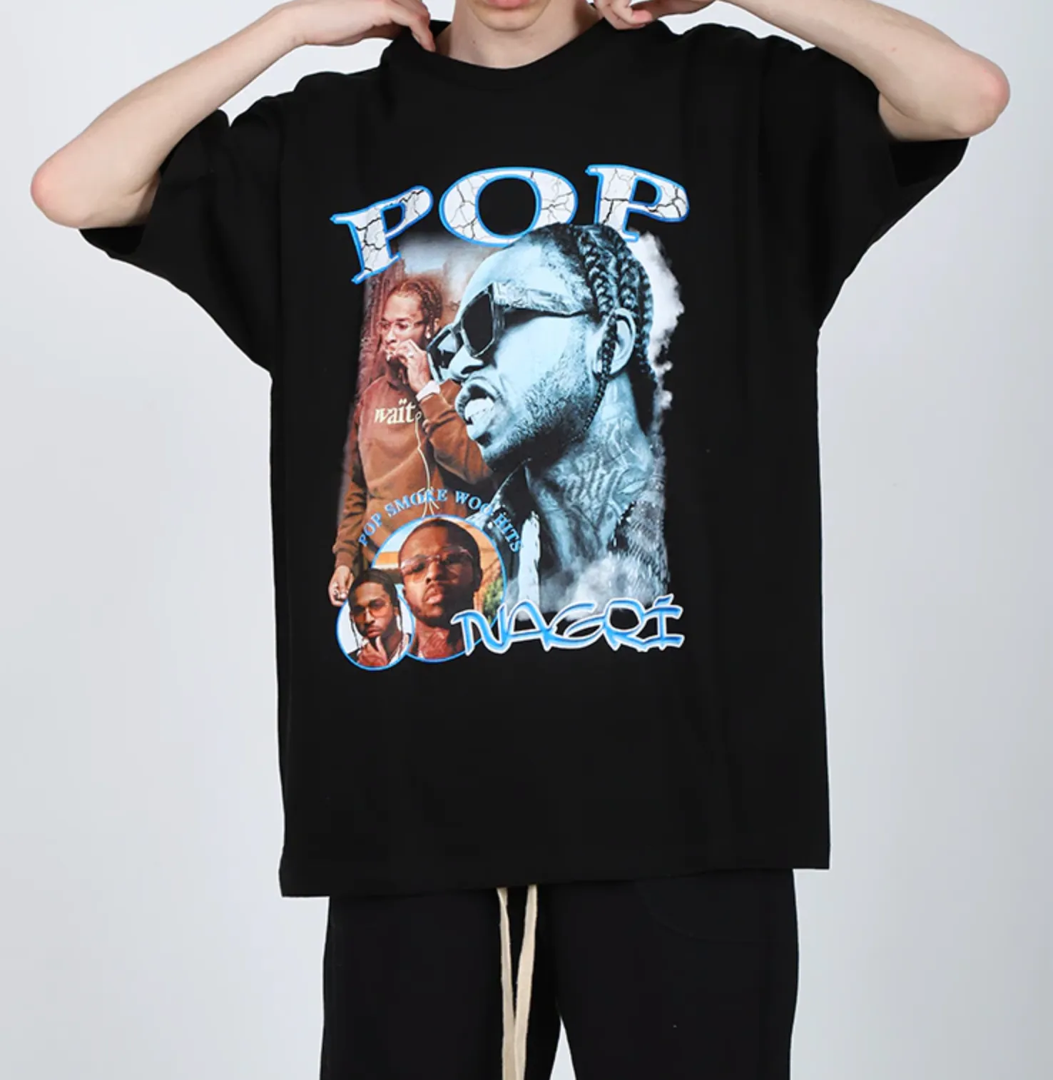 Pop Smoke Oversized Graphic T Shirt
