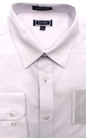 PORTABELLA,SOLID-SPREAD COLLAR-DRESS SHIRTS-S2020-WHITE