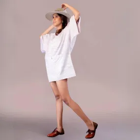 Powder Blue Nixie Top-cum-Dress | Beach Style Dress | Shape Agnostic | Boxy Fit