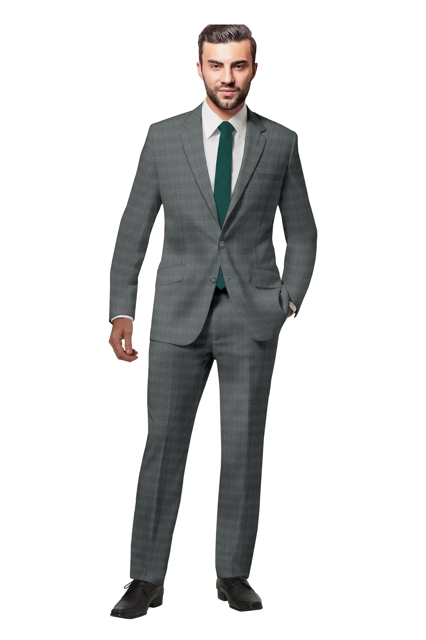 Prince of Wales Suit Light Grey