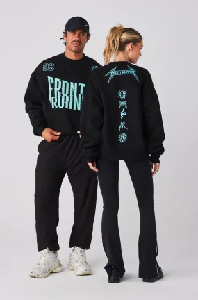Pyro Crewneck - Black Tiffany