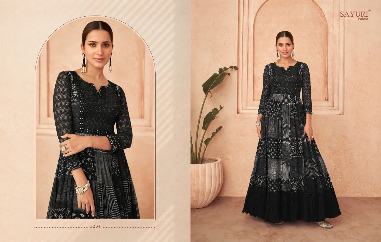 SAYURI DESIGNER FLORAL 5233 SERIES SALWAR SUIT