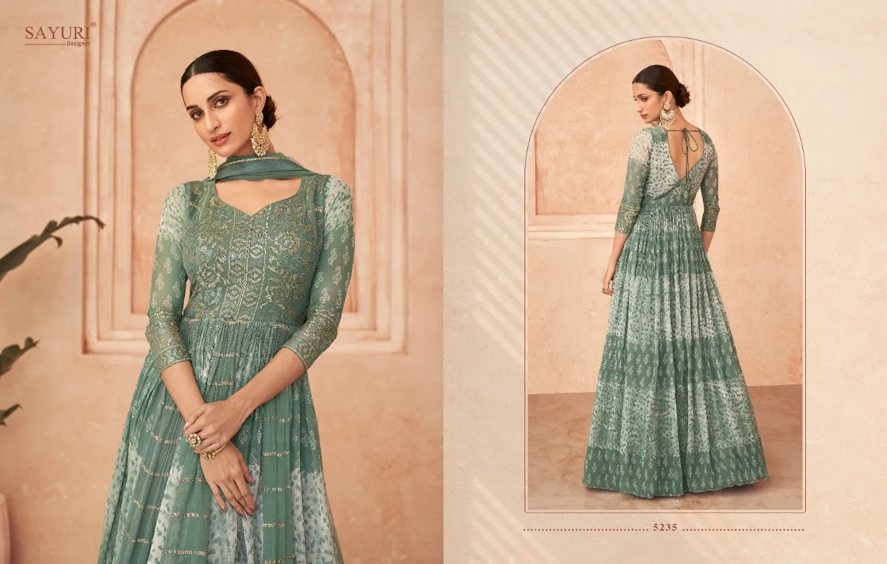 SAYURI DESIGNER FLORAL 5233 SERIES SALWAR SUIT